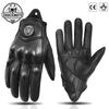 Klassieke Retro Leren Motorhandschoenen Zomer Slijtvast Antislip Mannen Vrouwen Mountainbike Moto Biker Fietsaccessoires