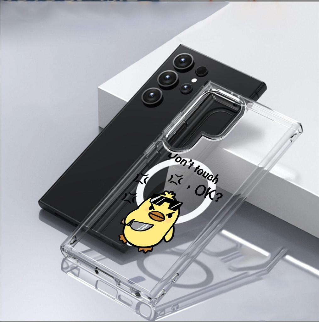 Violent Duck Transparent Magnetic Case for iPhone 15/16/17 Pro Max - Full Coverage, Protective Cover