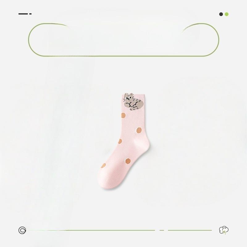 Female Spring Summer New Lovely Deodorant Wicker Long Cotton Socks