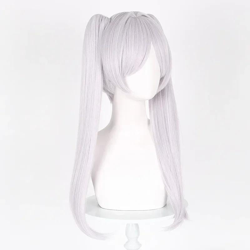 Anime Sousou No Frieren Cosplay Paruka Stříbrná Bílá Dlouhá Paruka Frieren Na Pohřbu Himmel Modrá Odolné Syntetické Paruky