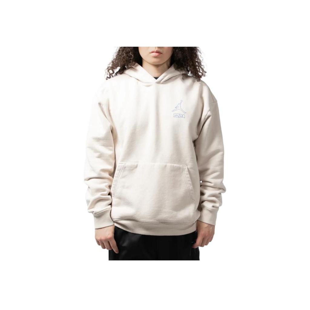 Jordan X Union LA Fleece Hoodie Light Orewood Brown/Hyper Cobalt Unisex Streetwear IB5116-104