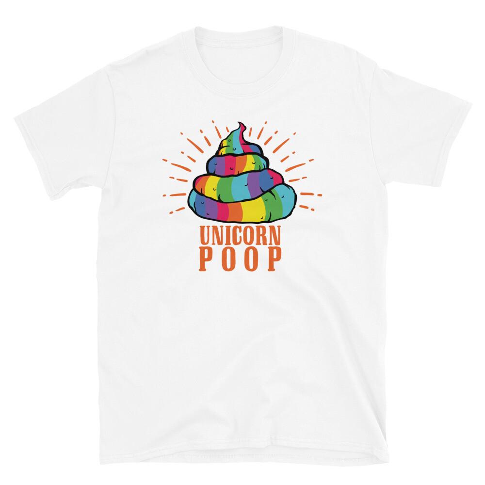 Funny Rainbow Fantasy Fart Magical Unicorn Poop Short-Sleeve Unisex T-Shirt