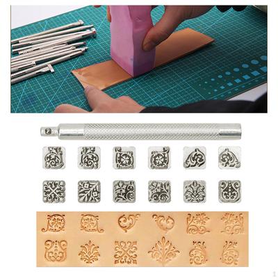 12 Deri Damgalama Alet Setleri, DIY için Farklı Şekil Presleme Yumruk Kaliteli Oyma