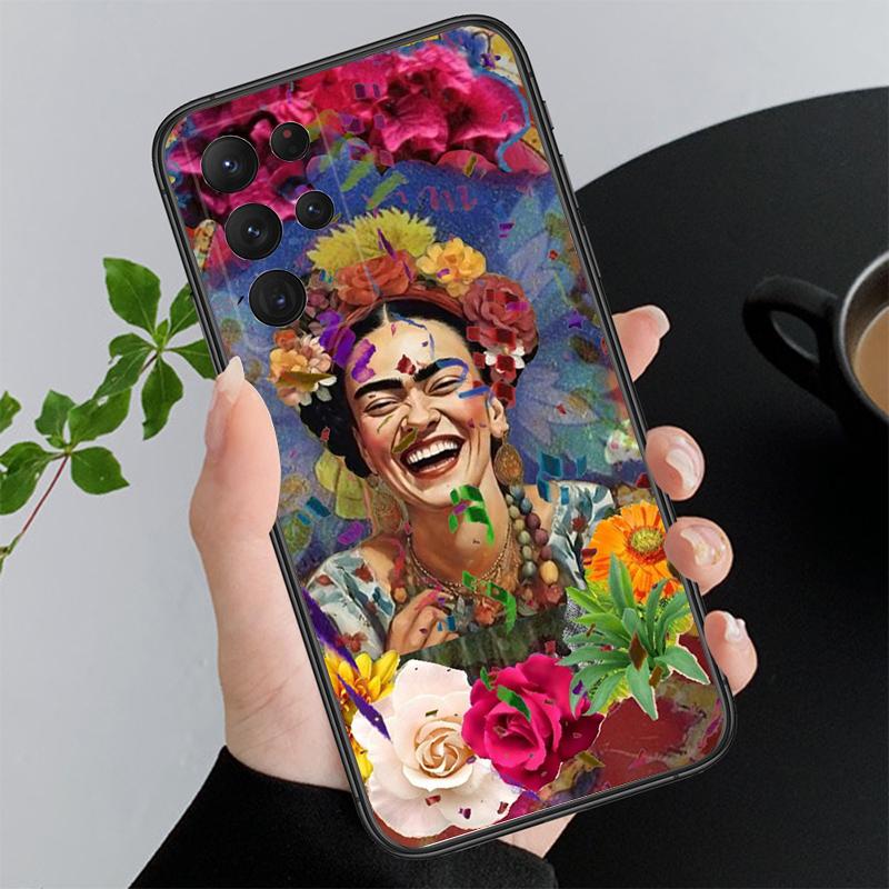 Phone Case For Samsung A17 A55 A16 A56 A35 A15 A53 A54 A33 A34 A25 A05S A52 A52S A07 A26 A06 Frida-Kahlo