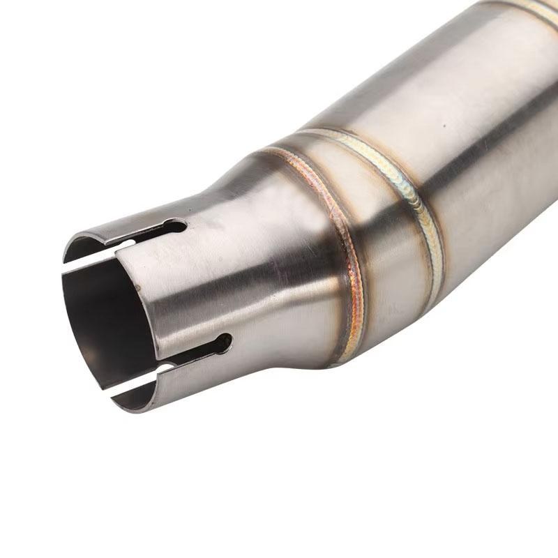 For YAMAHA YZF R6 2006 - 2023 Slip-on Exhaust Middle Link Pipe Escape Adapter Connect 60mm Muffler