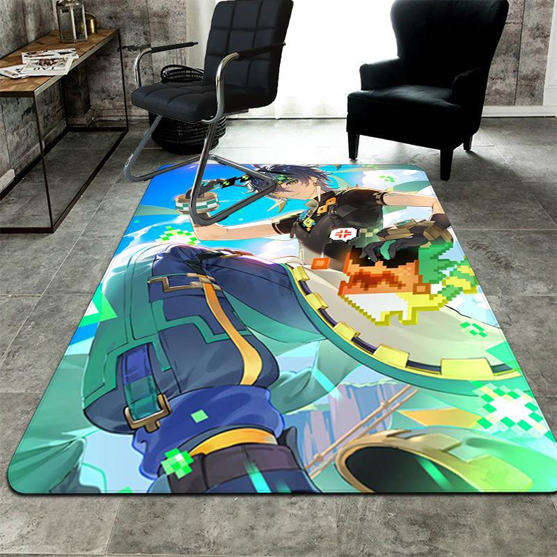Genshin Impact Kinich Rug Floor Mat for Living Room or Bedroom Soft and Comfortable Carpet a Gift for Birthday and Holiday.NFF0928623