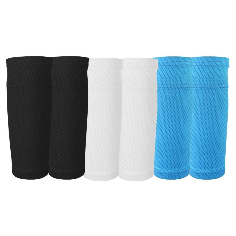 

3 пары носков с защитой голени, спортивные футбольные накладки на голень с рукавами для поддержки голени, компрессионные футболки с рукавами до икры, защита голени S