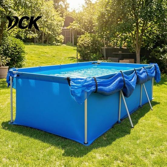 Adjustable Nylon Fastening Straps 6Pcs Solar Pool Cover Straps, Storage Hook And Loop Blanket for Above Ground Framed Pools, Keep Blankets Off