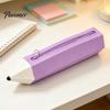 Multipurpose Storage Bag Students Silicone Pencil Case with Zipper, Waterproof Shaped School Stationery Pouch, Large Organizer for Pens, Erasers,