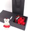 7 Soap Rose Flower Gift Box Bouquet Stuffed Bear Valentine S Day Gift for Birthday Party Anniversary