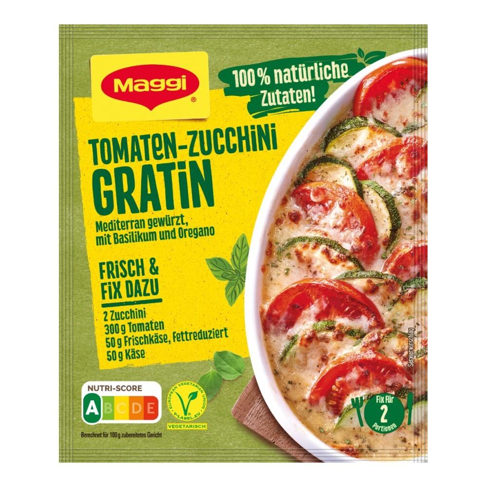 German Maggi Cooking Sauce Fix - Tomato Zucchini Gratin 33G (2 Portions)