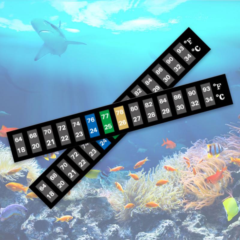 Temperature Measurement Stickers Adhesive Digital Fish Tank Fridge Sticker Temperature Control Stick-on Aquarium Thermometer