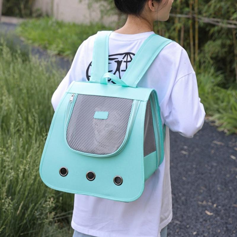 Pet Backpack Cats Carriers Bag Soft Big Capacity with Window Breathable Pet Carriers Sightseeing Bag