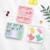 Baking Mold High Temperature Resistance Easy Demoulding Non-stick Reusable Food Grade Make Cakes Animal Bear Shape Chocolate Mold for Bakery
