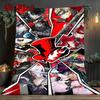 Colorful Anime Style 2D Flat Pattern Flannel Blanket High Quality All Seasons Warmth and Comfort Perfect for Christmas Gifts.P260914477