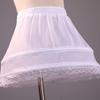 Girls' 2 Hoops Petticoat Half Slips Flower Girls Crinoline 11.8 Inch Short Skirts Lace Hem for Ball Gowns 1-9 Year Old