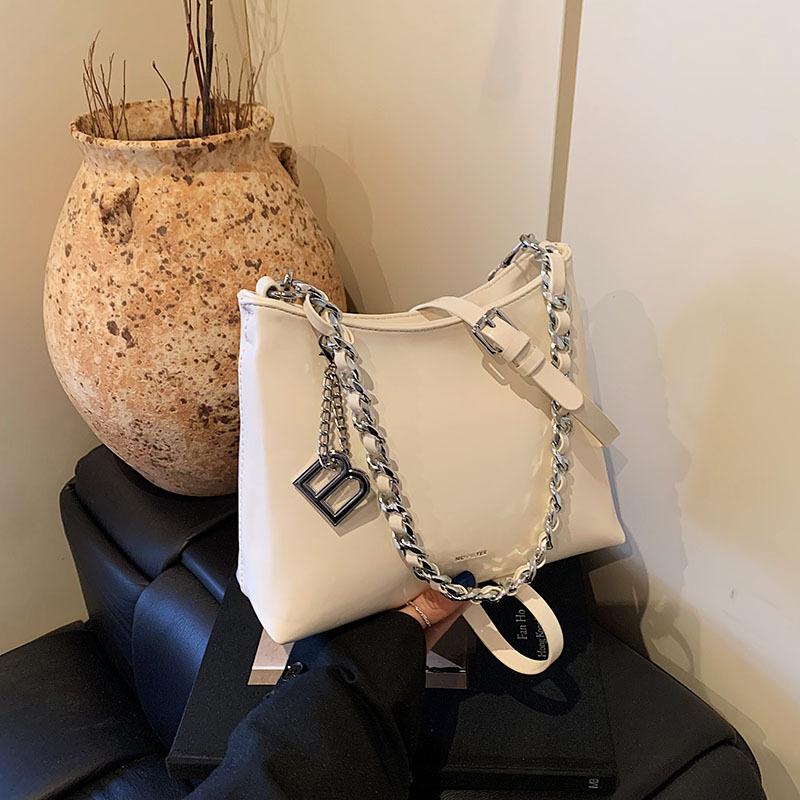 

Ретро сумка женская большой вместимости новая универсальная повседневная на плечо простая женская сумка-тоут белый