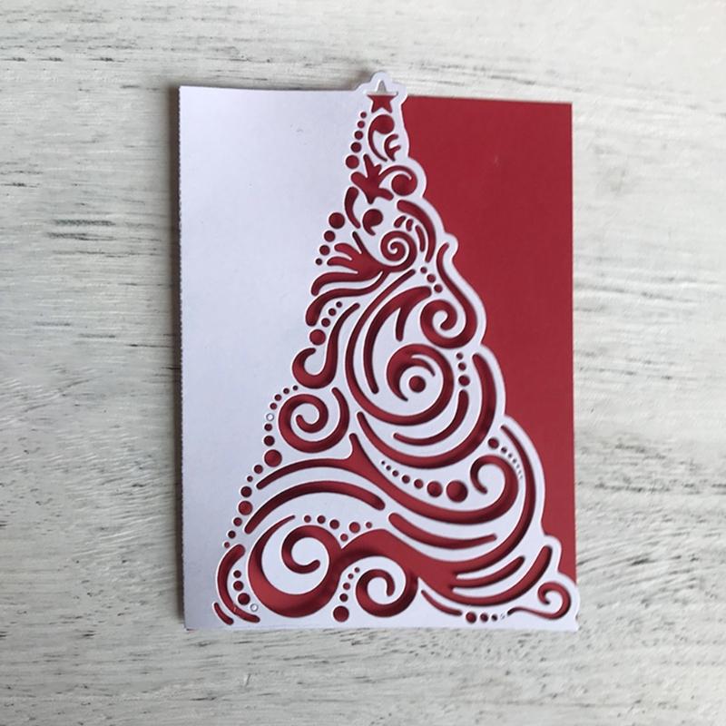 Christmas Tree Embossing Die Cuts Christmas Theme Cutting Dies for Christmas Card Making Scrapbooking DIY Album Craft
