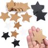 100PCS Kraft Paper Star Shape Label Writable Blank Hanging Tag Decorative Marking Card 3 Colors Available Gift Package Props ZYF