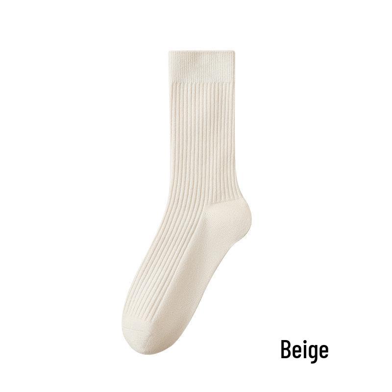 Женские зимние плюшевые носки средней длины - Велюровые, Утепленные кашемировые, Уютные носки для дома и сна.