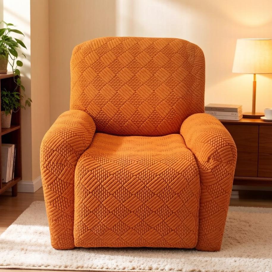 Snow Bud Plaid Chivas Split Sofa Dust Cover 1-Seater 4-Piece Set 2380₽