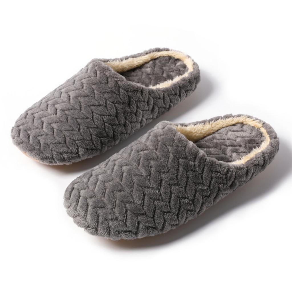 Women's Soft-soled Home Wooden Floor - And Silent Slippers, Winter Warm Cotton Slippers