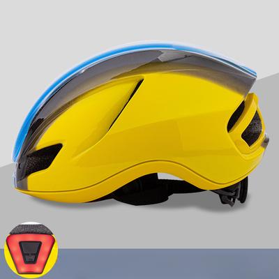 Nouveau Casque de Vélo Moulage Intégré Double Coque Route VTT Casque d'Équitation Feu Arrière
