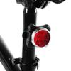 650mA USB Rechargeable LED Bicycle Bike Front Tail Safety Warning Light (RedWhite Set)