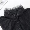 Women Chiffon Shirt Fake Collar Ladies Stand Ruffle Sweater Blouse False Collar Female Cotton Removable Detachable Collars