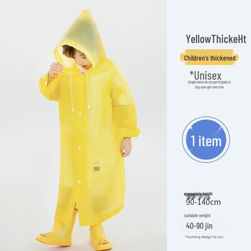 Children's Thick Disposable Raincoat for Outdoor Activities - Hiking, Camping, School, and Amusement Parks