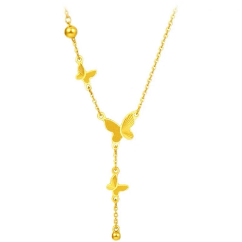 Collier à pompon papillon pour femme, simple, haut de gamme, design de niche français doux et polyvalent, chaîne de clavicule de luxe légère