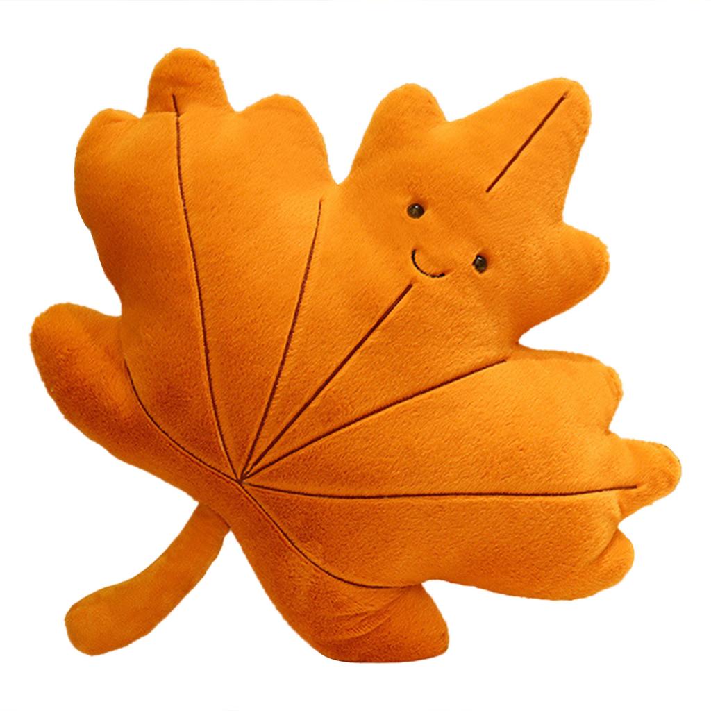 Green Plant Plush Doll Leaf Shaped Pillow Soft and Comfortable Cushion for Relaxation Whimsical and Fun Home Decoration