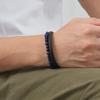 Stylish Leather Bracelet for Men Boys,Double Layers Natural Stone Tiger Eye Black Beaded Bracelet,Gift To Father Husband BBF