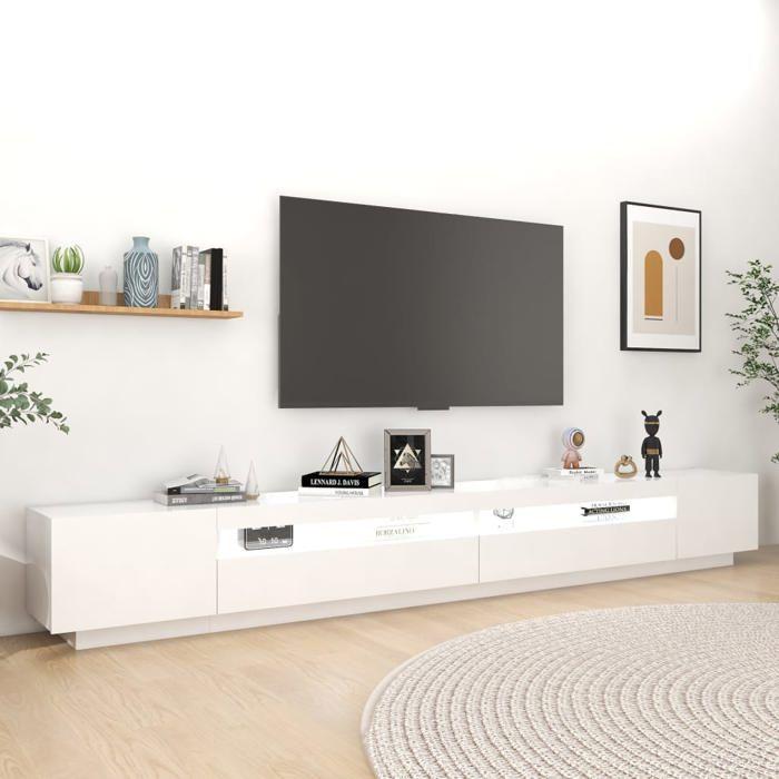 VidaXL TV Stand with LED Lights, Television Cabinet with Storage, Living Room Interior TV Unit, 3081924
