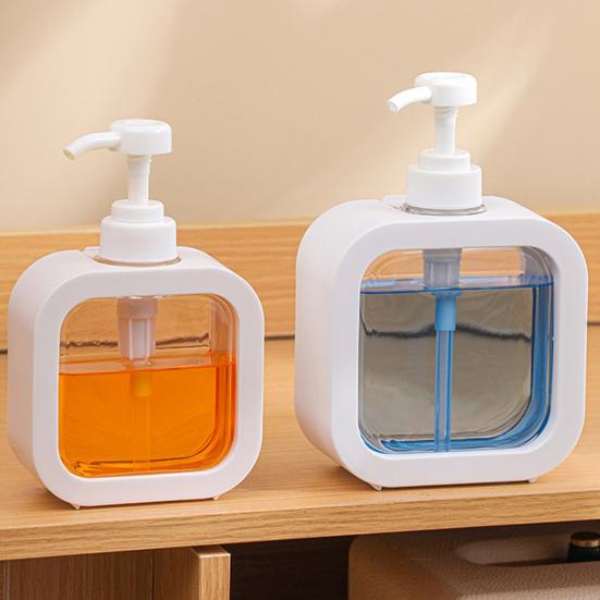 300/500ML Liquid Soap Dispenser Shampoo Body Hand Wash Shower Gel Facial Cleanser Container Bathroom Refillable Empty Press Pump Bottle