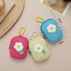 Nieuwe Mesh Bloemen Sleutelhanger Portemonnee Schattig Mini Tasje voor Oordopjes & Sleutels Multifunctioneel Klein Portemonneetje