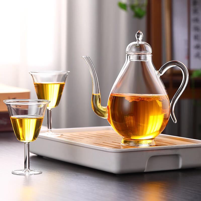 Transparent Glass Beauty Teapot Lid