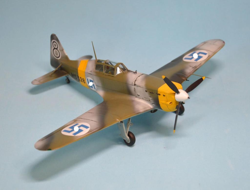 Drawnings 1/48 Morane-Saulnier MS.406C.1 Finnish Ace Pilot Plastic Model DWS48057 (Airplane)