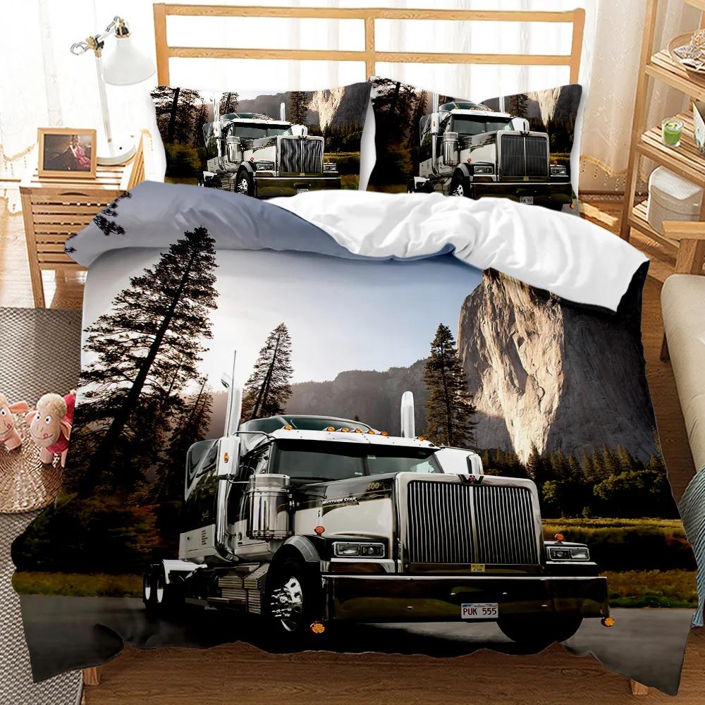 Vintage Duvet Cover Set, Classic Car Automobile Mechanic Nostalgic 50S, Decorative 3 Piece Bedding Set Twin Queen King Full Size