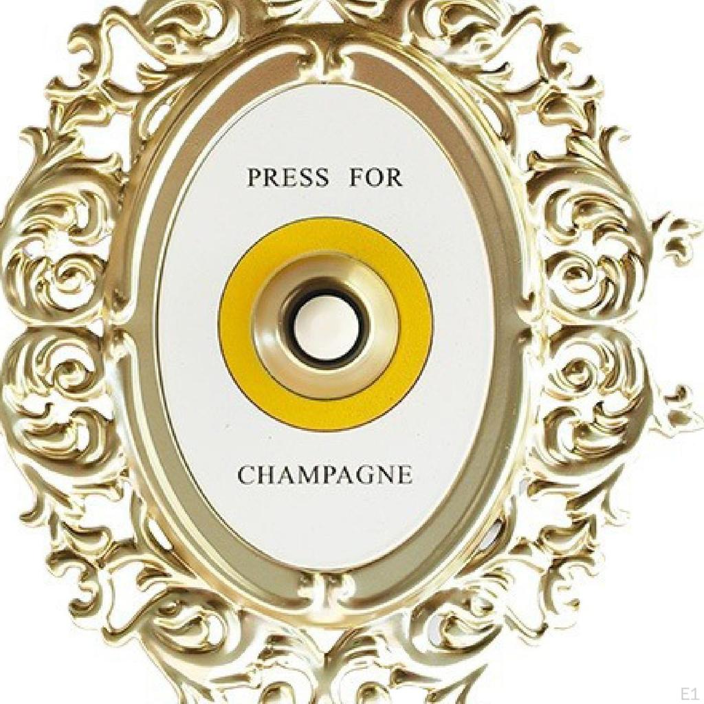Creative Bell Ornament Decorative Door Chime Wall Decor Artwork Retro Desktop Decoration Champagne