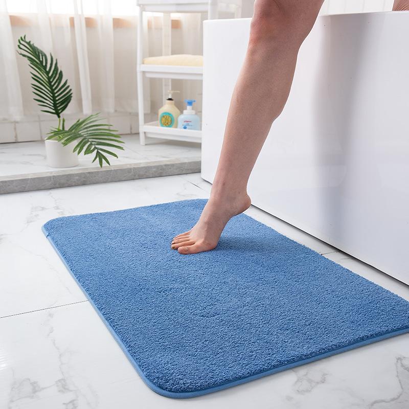 Luxury Thicken Chenille Bathroom Anti Slip Bath Mat with Super Water Absorbent Bathroom Rug Entrance Corridor Foot Mats Carpet