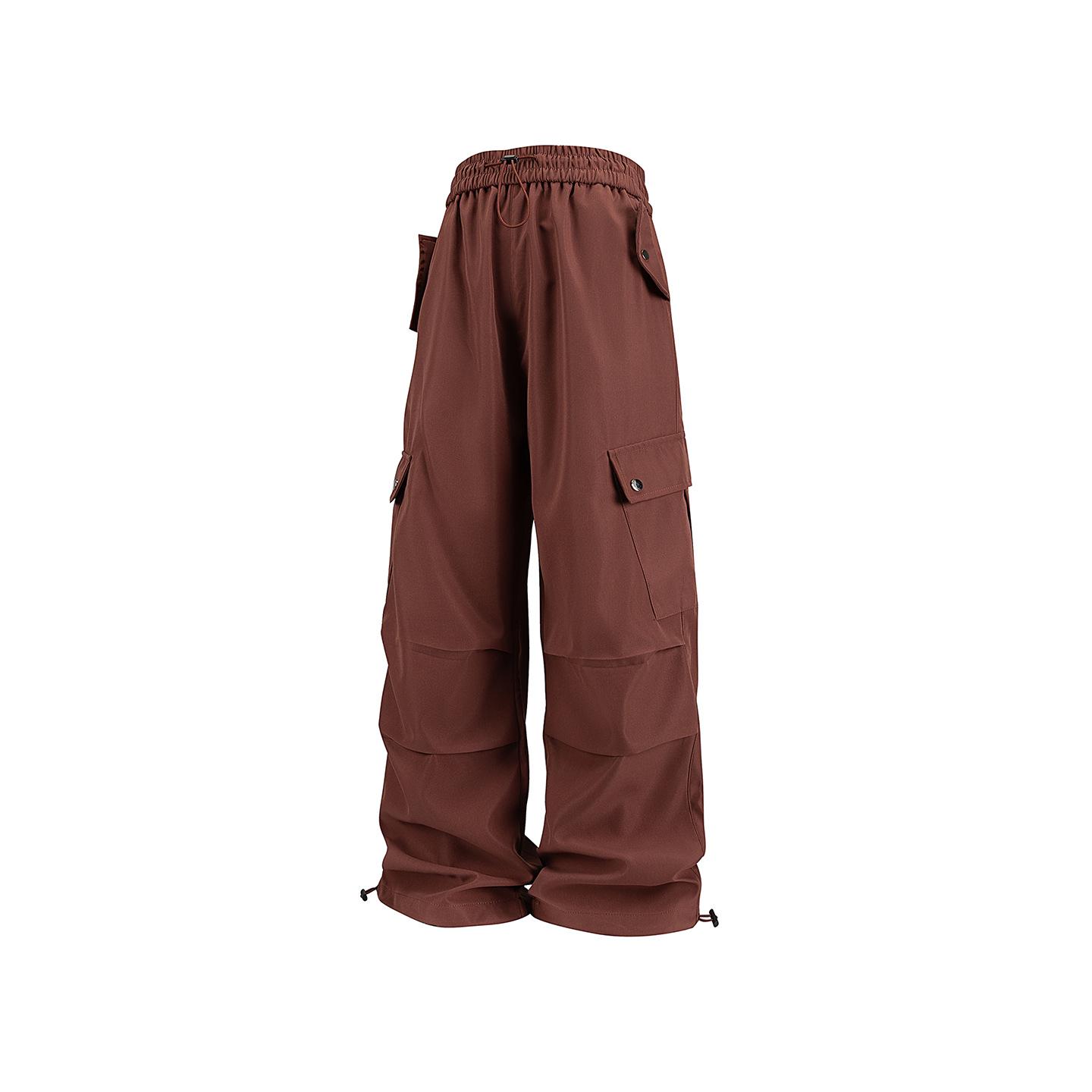 Women s Trendy Functional Textured Casual Spring/Autumn Loose Work Pants 2XL