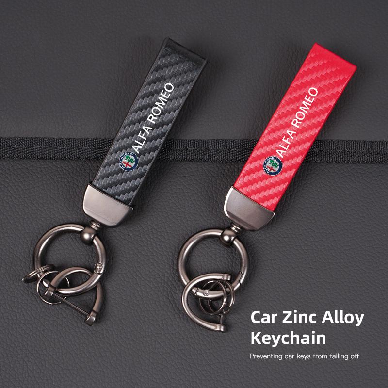 For Alfa Romeo High-end Car Logo Key Chain Keyring Auto Interior Accessories For Alfa Romeo 4C 159 166 Spider Giulia Giulietta 1