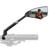 ROCKBROS Bicycle Mirror Rearview Mirror HD View Explosion-proof Lens Anti-Glare Side Mirror Bar End Mirror Easy To Install 360 Degree Rotation Freely