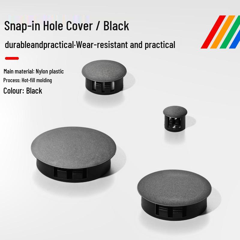 Round Nylon Hole Plug Cap for Furniture Decor and Sealing Hole Diameter 6mm