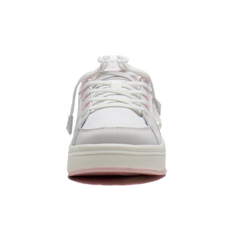 Li Ning Comfortable Versatile Wear-Resistant Breathable Lightweight Rebound Low-Top Kids Skate Shoes Kids Sneakers White Pink YKCS040-2
