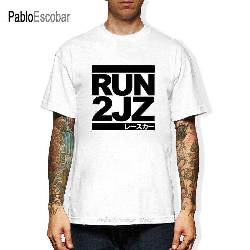 Runer 2JZ - Auto Racinger T Shirt Summer Short Sleeve Shirts Tops S~3Xl Big Size Cotton Tees T-Shirt Men Summer