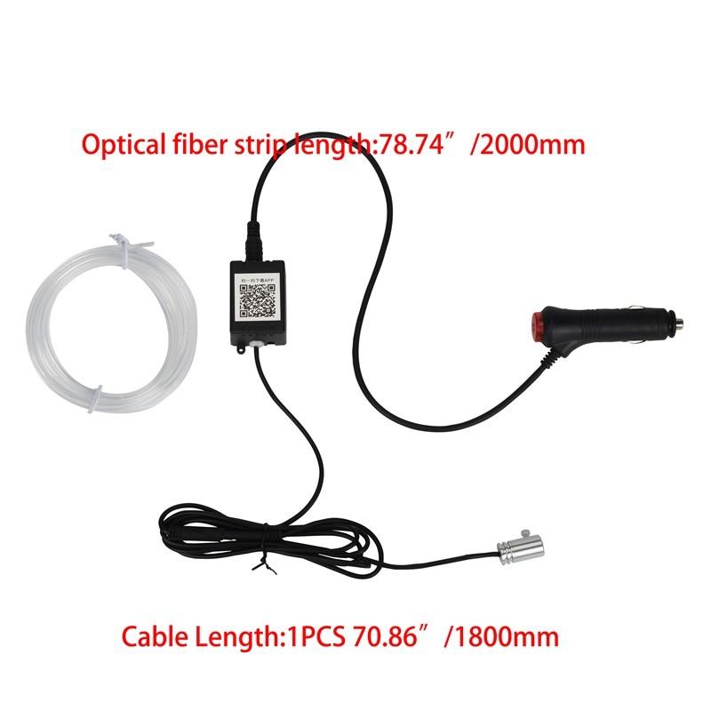 

Автомобильный 12V LED Комплект Оптического Волокна для Подсветки Салона Авто 2/3/4/5/6 Метров Оптическое Волокно Нить Атмосферная Лампа Отделка