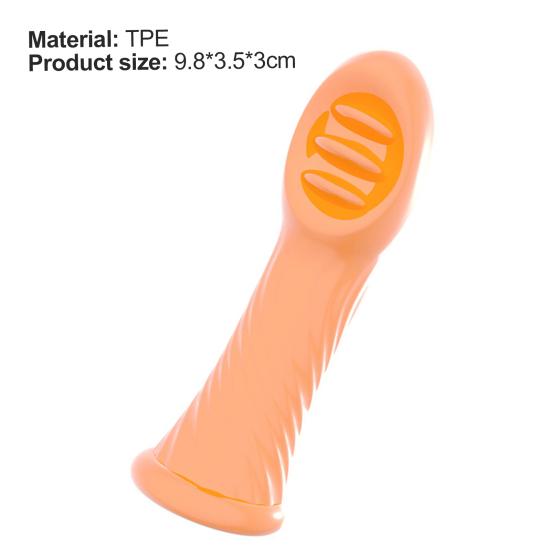 Dedo Cuna Reducción de poco ruido Estimulación múltiple TPE Clítoris Dedo Masajeador para pareja