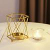 Vintage Geometric Candle Holder Metal Tea Light Holder for Home Table Decoration Party Wedding Living Room Christmas Decor